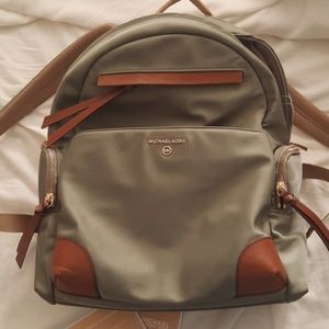 Michael Kors large Prescott backpack purse-Army Green